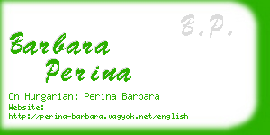 barbara perina business card